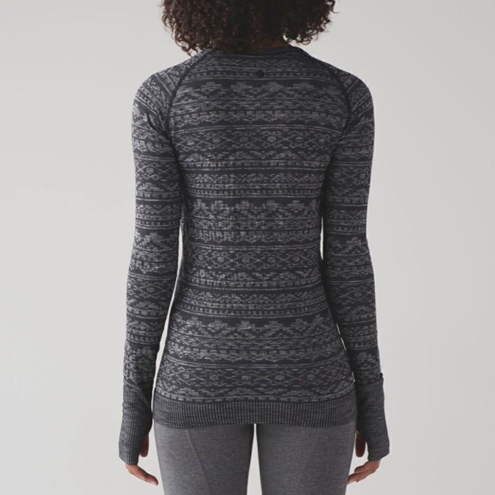 Lululemon Rest Less Pullover Heathered Black
